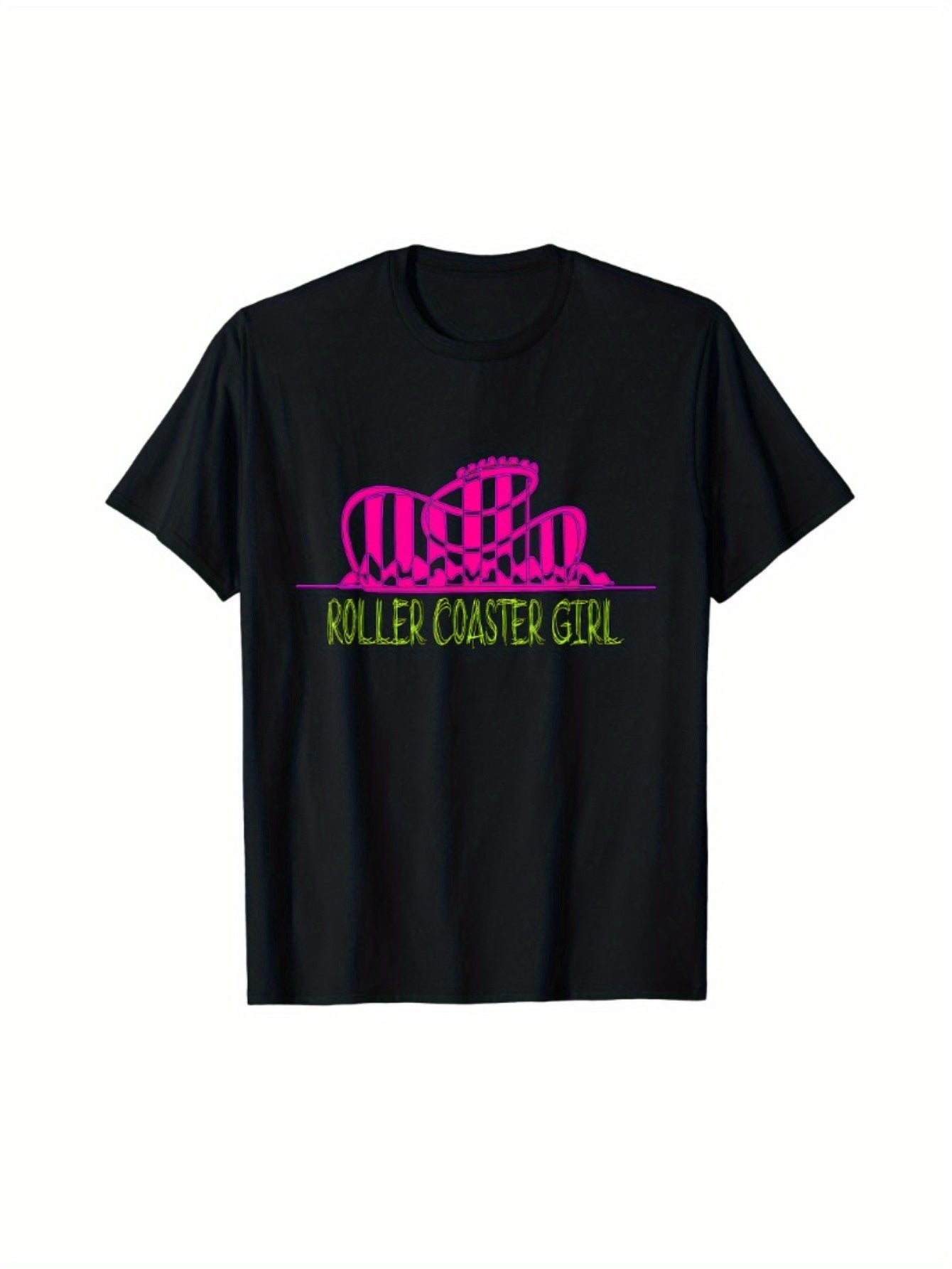 Roller Coaster Girls Amusement Park T-Shirt