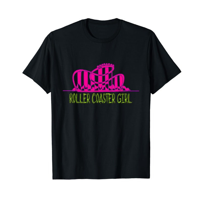 Roller Coaster Girls Amusement Park T-Shirt