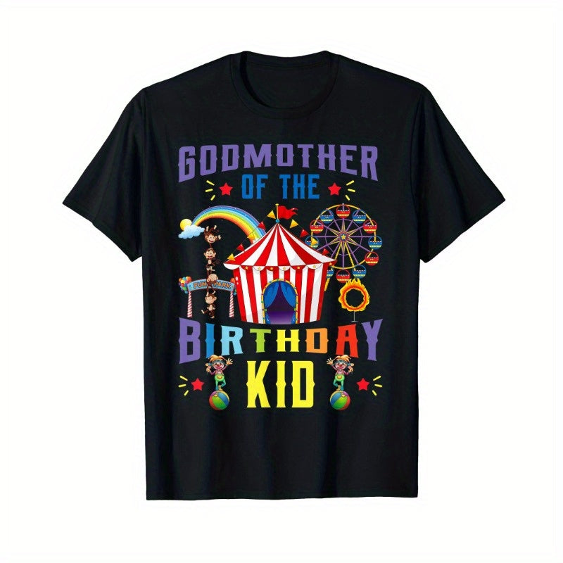 Birthday Godmother Children's Circus Amusement Park Party T-Shirt