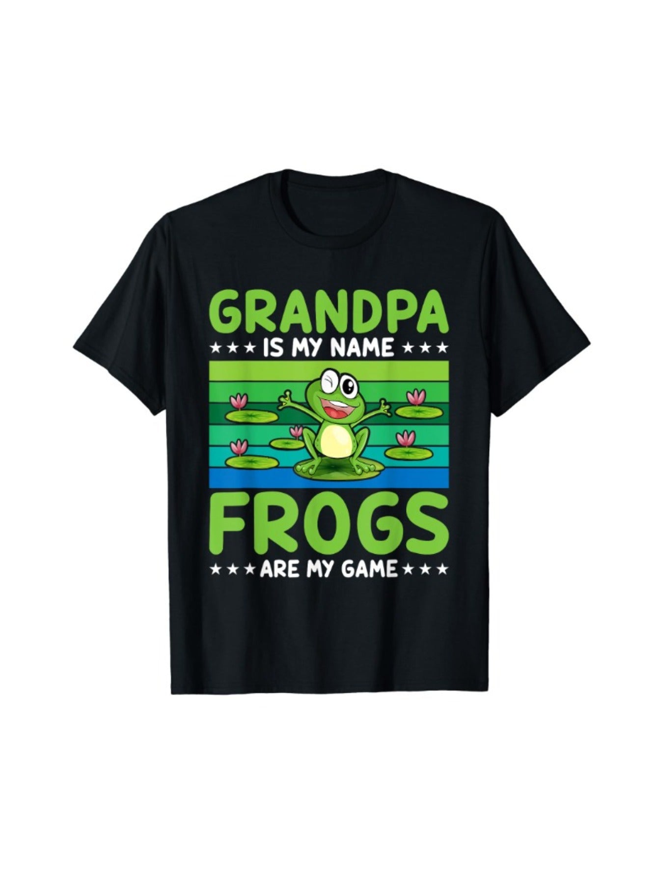 Grandpa is my name frog is my game frog amphibious t-shirt
