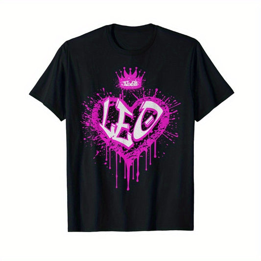 Graffiti heart-shaped lover art print T-shirt