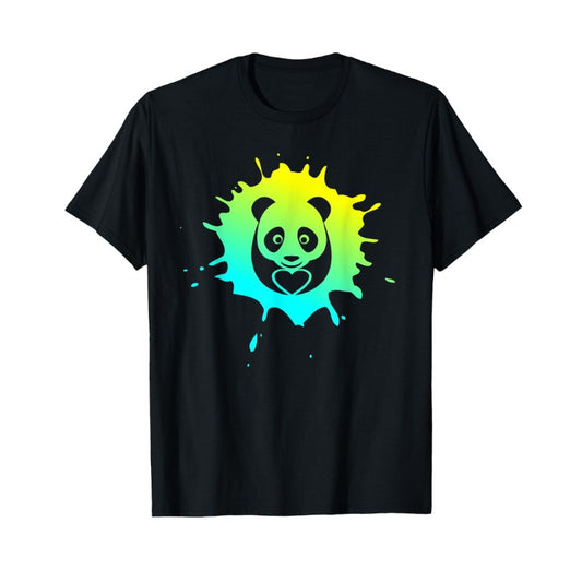 Men's or Boys' Panda Heart Christmas Day Event Party Men's T-Shirt